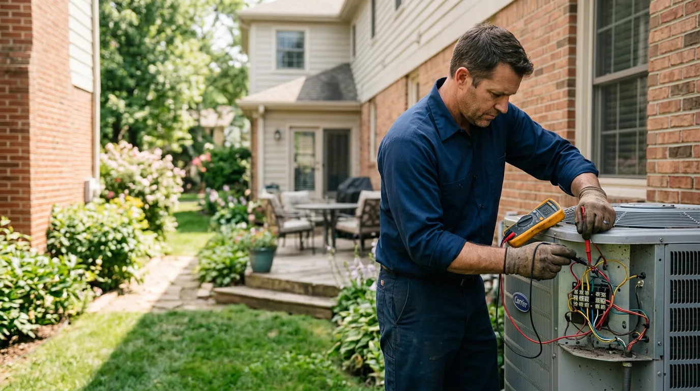 HVAC technician working near Tryon, NC